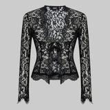ADORE LONG SLEEEVE LACE SHIRT