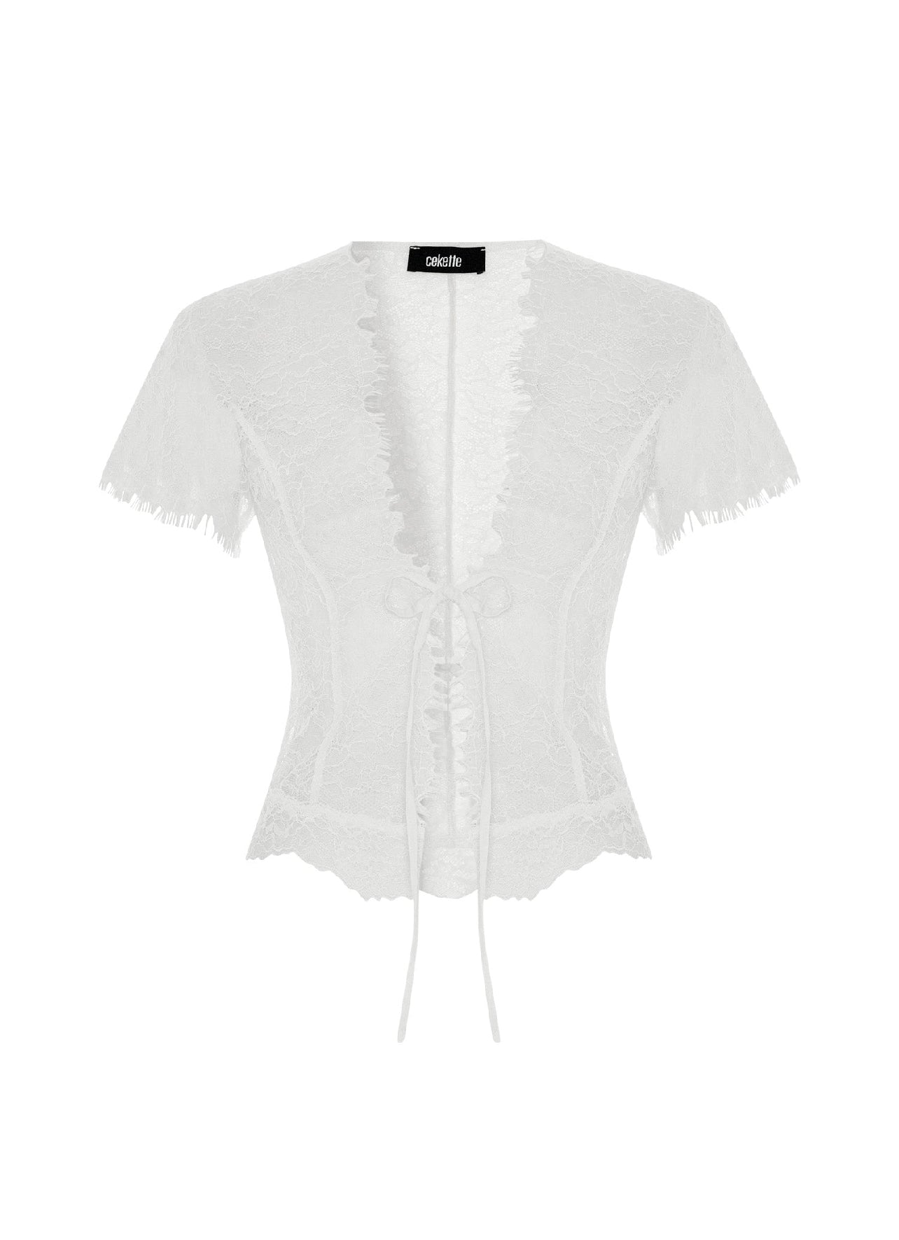 ADORE LACE TOP IN WHITE