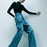DRAPED BODYSUIT