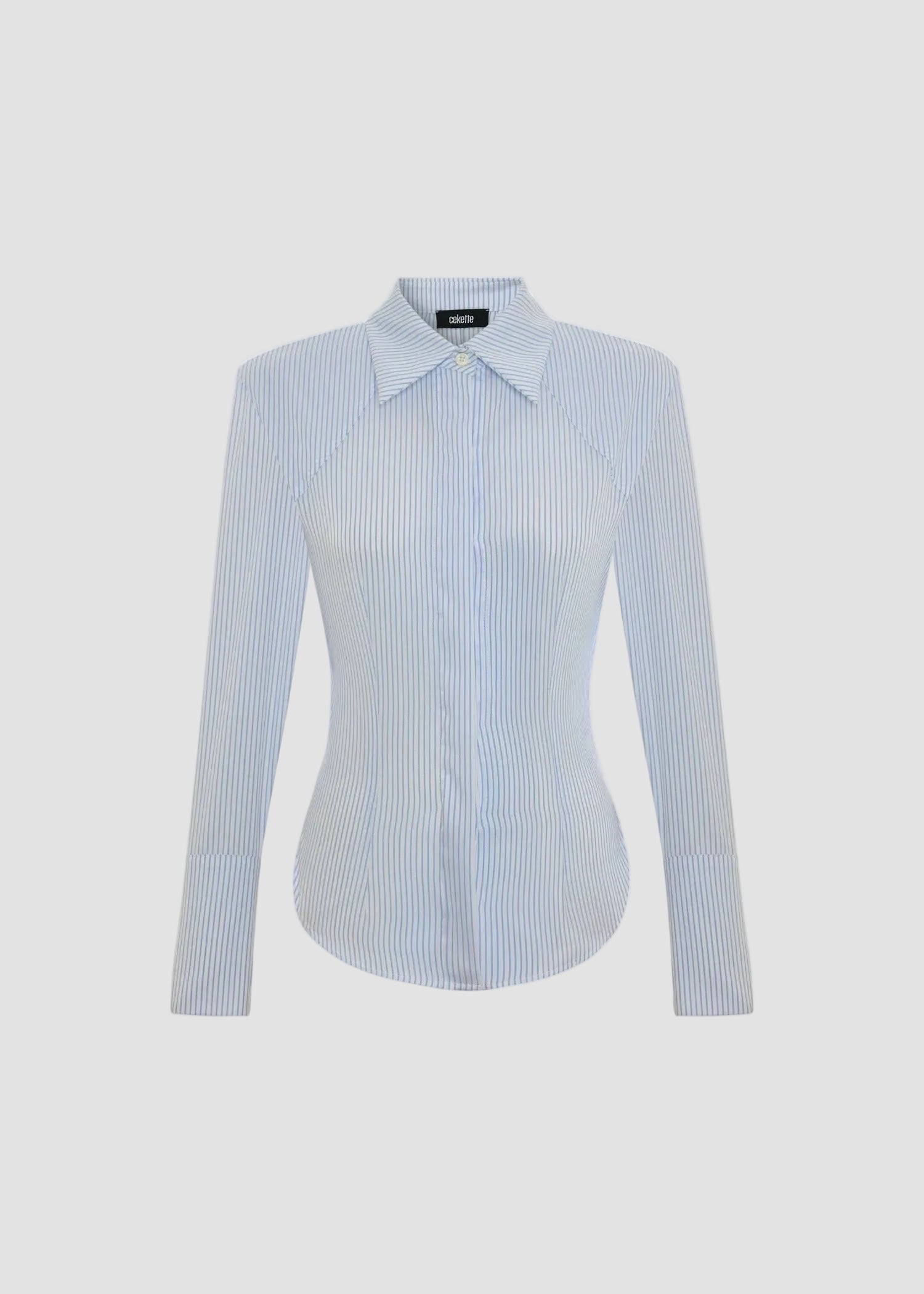 BOXY SHIRT IN PINSTRIPE
