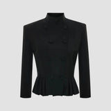 PEPLUM MILITARY JACKET