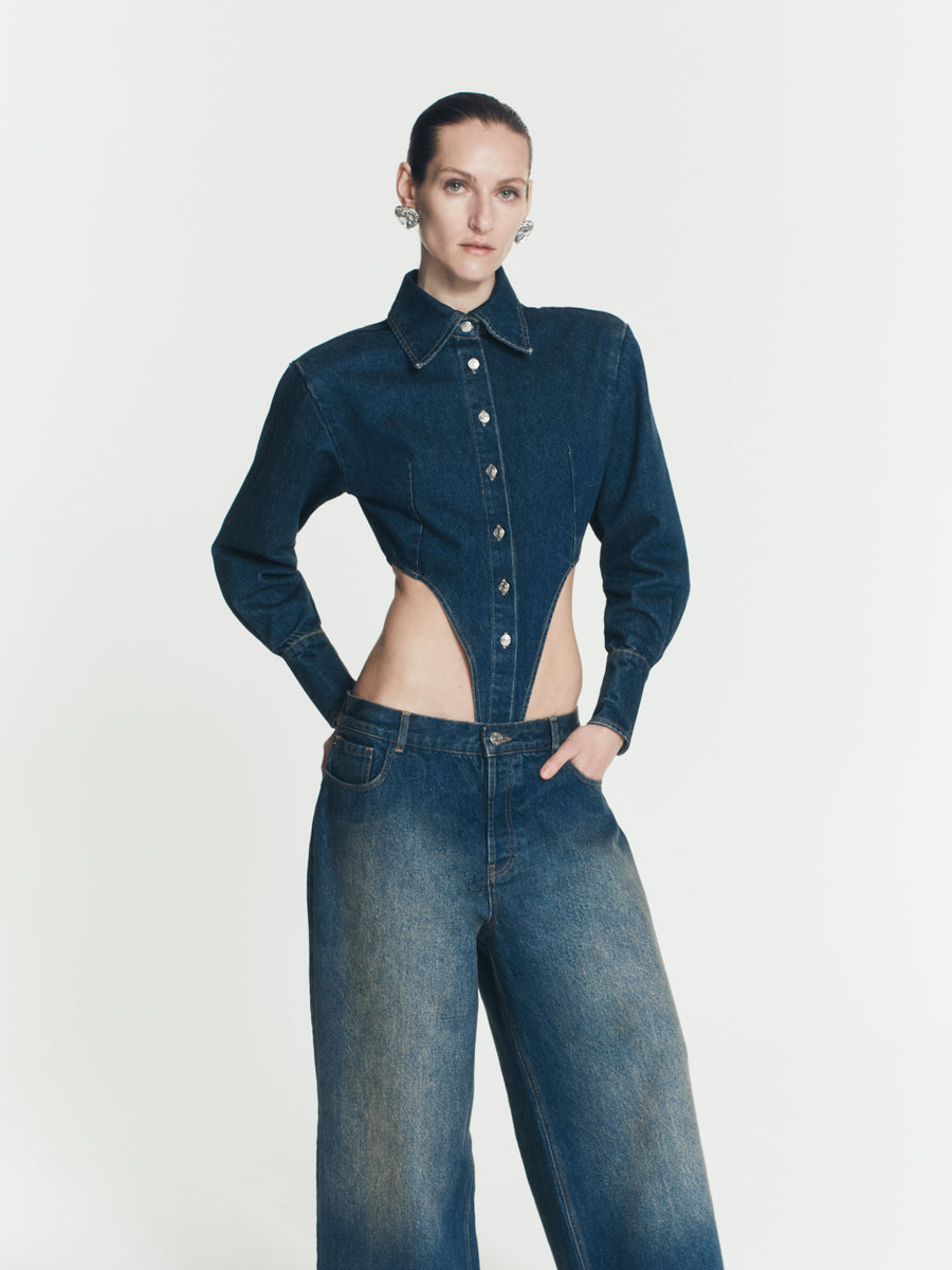 DENIM BODYSUIT