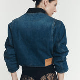 SNAP DENIM BOMBER