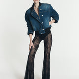 SNAP DENIM BOMBER