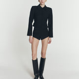 WOOLBLEND CROPPED BLAZER