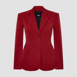 SHARP SILHOUETTE WOOL BLEND BLAZER
