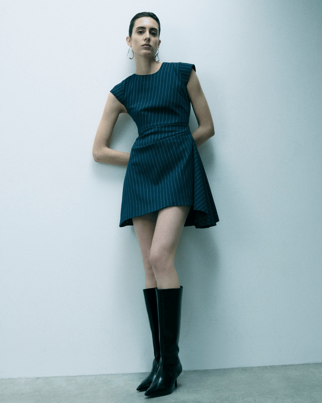 PINSTRIPE MINI DRESS
