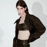 MAGDA IN PINSTRIPE
