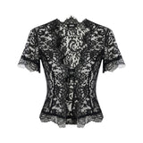ADORE LACE SHIRT IN BLACK