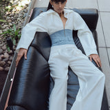 NINA BLAZER IN WHITE