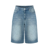 BAGGY BERMUDA DENIM SHORTS