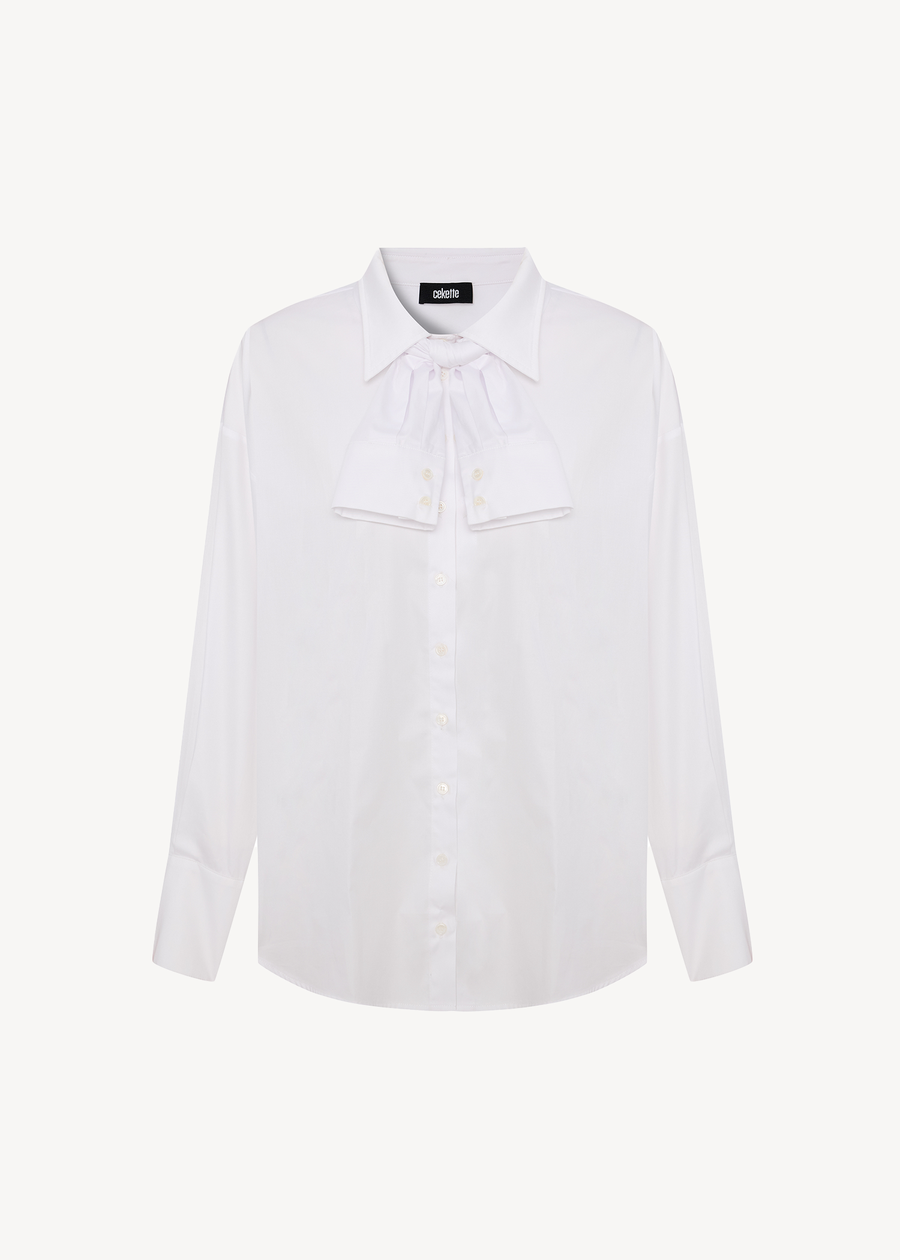 CUFF COLLAR BOYFRIEND SHIRT