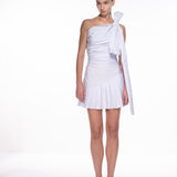 DIANA DRESS IN PINSTRIPE