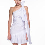 DIANA DRESS IN PINSTRIPE
