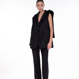 SINGLE SLEEVE BLAZER W/ BOW