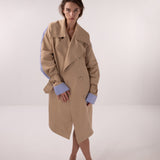 LONG GABARDINE X POPLIN TRENCH COAT