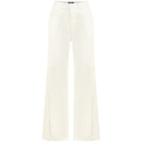 HIGH-RISE WIDE LEG JEANS WITH SIDE SLIT