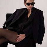 SIMON COAT IN PINSTRIPE