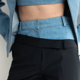 DOUBLE-WAISTED PANTS