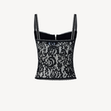 LACE TANK TOP IN BLACK