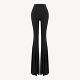 JERSEY FLARED PANTS IN BLACK