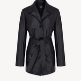 LEATHER TRENCHCOAT