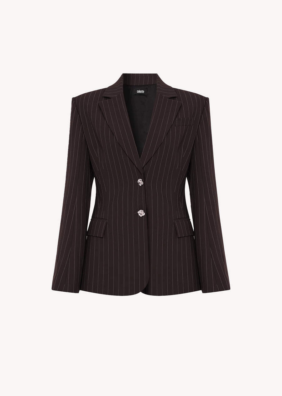 PINSTRIPE ROSE BLAZER