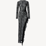 SLIT LACE DRESS