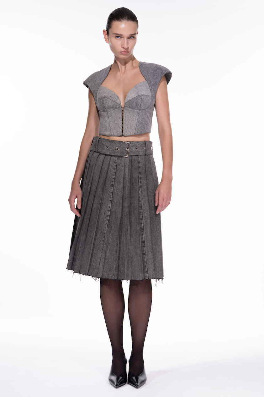 NERI TOP IN GREY