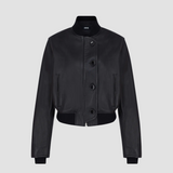 LEATHER BOMBER JACKET